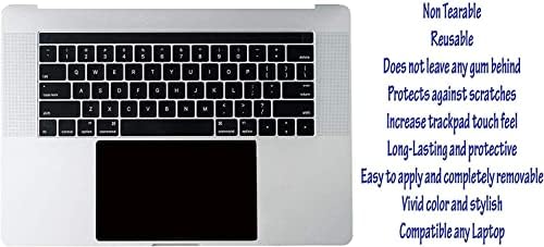 (2 Adet) Ecomaholics Premium Trackpad Koruyucu Dell Inspiron 17 3737 için 17.3 inç Dizüstü Bilgisayar, Siyah Dokunmatik