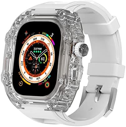 KANGDD Kentsel Spor mod seti Apple Watch Ultra 49mm Serisi için 8 7 6 5 4 SE Bant bilezik kayışı Kordonlu Saat Hafif