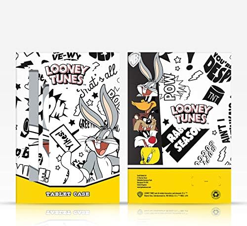 Kafa Çantası Tasarımları Resmi Lisanslı Looney Tunes Bugs Bunny Desenleri Deri Kitap Cüzdan Kılıf Kapak Apple iPad