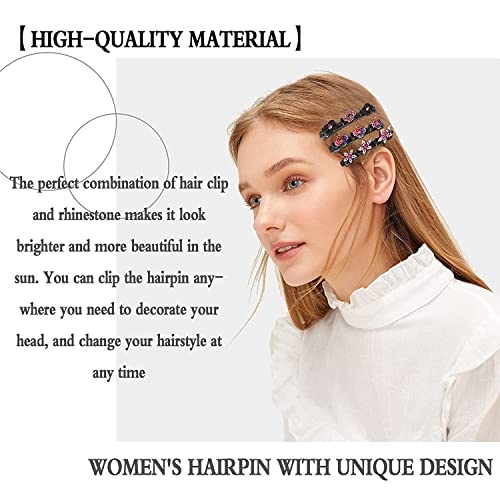 10 Adet Köpüklü Kristal Taş örgülü saç tokası s Saç Tokalarım Kadınlar için Saten Kumaş Taklidi saç tokası Dört Yapraklı
