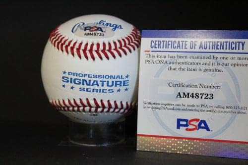 Ralph Houk İmzalı (1961 Yankee Mang) Beyzbol İmzası Otomatik PSA / DNA AM48723 - İmzalı Beyzbol Topları