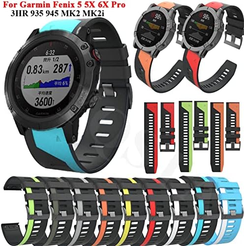 EEOMOiK Spor Silikon Kordonlu Saat Bilek Kayışı Garmin Fenix 6X6 Pro 5X5 Artı 3 SAAT Smartwatch 22 26mm Kolaylık