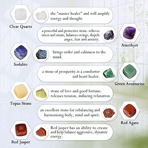 CrystalTears Çakra Taşları şifa kristalleri Doğal Eskitme Cilalı Reiki Şifa Kristal Taş Setleri Meditasyon Yoga Büyücülük