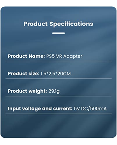 Wedorat PS5 VR Adaptör Kablosu, PSVR Kamera Adaptörü PS5 PS4 için Mini Kamera USB3.0 Adaptörü, PS vr'den PS5 Kablosuna