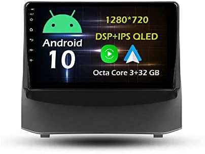 9 3+32GB Android 10 Dash Araba Stereo Radyo için Fit Ford Fiesta 6 Mk 6 2008 09 10 11 12 13 14 15 16 17 18 GPS Navigasyon