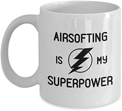 Airsofting Benim Süper Güç Kahve Kupa Hava Spor İş Arkadaşı Fiend Hediye Hobi seyahat tipi kupa Mevcut