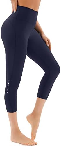 AFITNE Yüksek Belli Capri Tayt Kadınlar için Karın Kontrol Egzersiz Atletik Sıkı Tayt Kırpılmış Yoga cepli pantolon