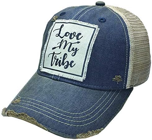 VİNTAGE HAYAT beyzbol şapkası Kadınlar için Komik şoför şapkası Sevimli Sıkıntılı Top Kapaklar (Aşk Benim Kabile,