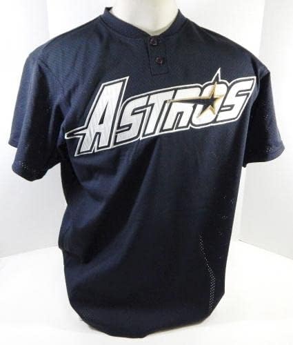 1994-96 Houston Astros 3 Oyunda Kullanılan Siyah Forma Vuruş Antrenmanı NP Rem 48 698-Oyunda Kullanılan MLB Formaları