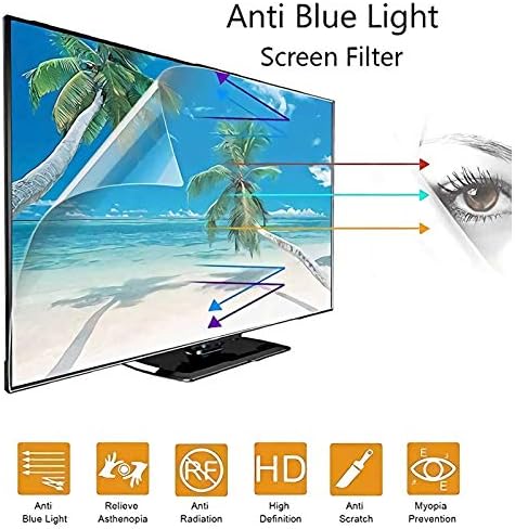 ALGWXQ 32-75 inç TV ekran koruyucu, Parlama önleyici / mavi ışık önleyici / toz geçirmez filtre filmi, Gözleri keskin,