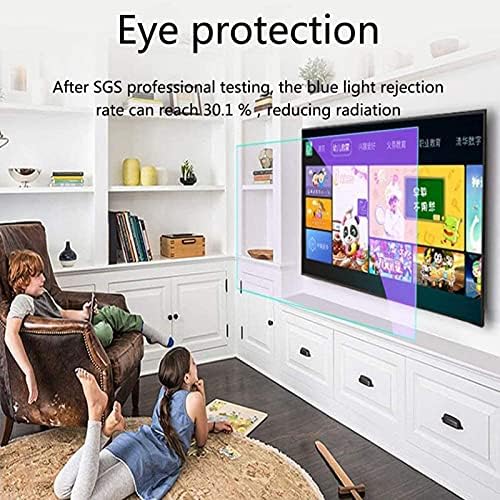 AFGZQ Anti-UV TV ekran koruyucu-Anti mavi ışık parlama Önleyici 32-75 inç, Çizilmez Koruyucu Film LCD / LED / OLED