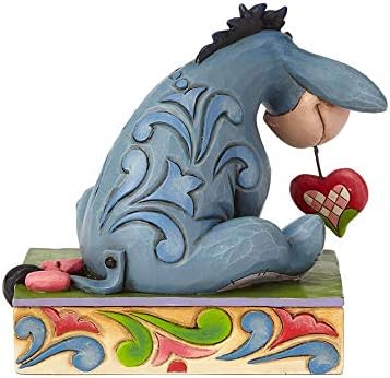 Enesco Disney Gelenekleri Jim Shore Winnie The Pooh Eeyore Kalp bir Dize Kişilik Poz Heykelcik, 3.5 İnç, Çok Renkli