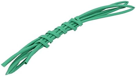 X-DREE 1 M uzunluk 1mm iç Çap poliolefin izoleli ısı Shrink hortum kablo yeşil(1 M uzunluğunda 1mm iç çapı poliolefin