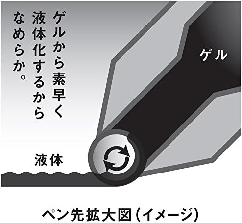 Pentel Enajeru Euro 0.35 siyah mürekkep [10 paket] BLN23-A (japonya ithalatı)