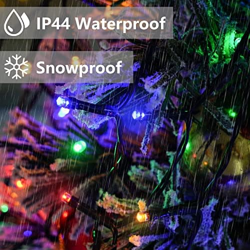 Noel ağacı ışıkları-renkli 480 LED 9.82 FT x 16 damla ışıkları Noel süslemeleri ile 8 modelleri ve hafıza fonksiyonu