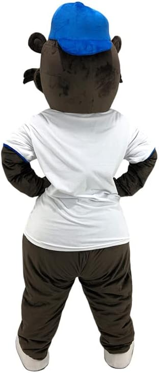 karikatür maskot Spor Kahverengi Kunduz Castor Kostüm süslü elbise Cosplay Yetişkin İçin