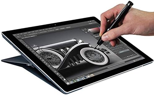 Broonel Siyah Mini İnce Nokta Dijital aktif iğneli kalem ile Uyumlu ASUS VivoBook F510QA İnce ve Hafif Dizüstü Bilgisayar,
