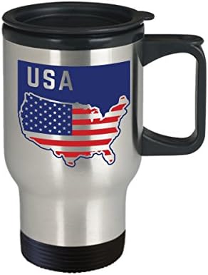 Amerikan Bayrağı / ABD Bayrağı / Kahve Seyahat Kupa / Amerikan Gurur / Seyahat Kupa / Paslanmaz