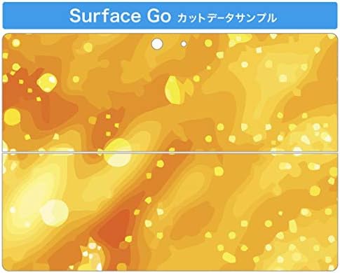 microsoft Surface ıçin ıgstıcker Çıkartması Kapak Go/Go 2 Ultra Ince Koruyucu Vücut Sticker Skins 000806 Desen Sarı