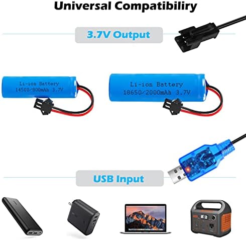 URGENEX SM2P 3.7 V şarj aleti kablosu 1S USB pil şarj cihazı ile SM-2P Konektörü için 3.7 V RC Tekneler Arabalar