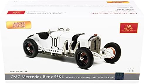 Mercedes-Benz SSKL 10 Hans Sıkışmış Grand Prix Almanya (1931) sınırlı Sayıda 800 Adet Dünya Çapında 1/18 pres döküm