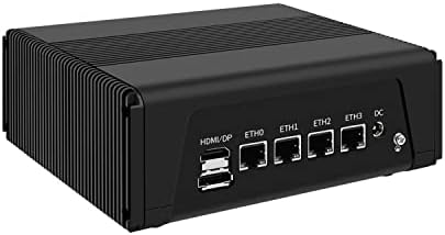 HUNSN Mikro Güvenlik Duvarı Aletleri, Mini PC, OPNsense, VPN, Yönlendirici PC, AMD Ryzen 7 5800U, RJ11, 4 x Intel
