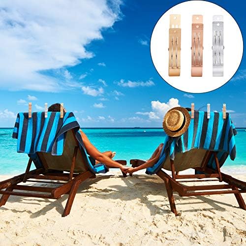 9 Adet Alüminyum Alaşımlı Klipsler Banyo Havlusu Klipsleri Plaj Sandalyesi Klipsleri Plaj Sandalyesi veya Havuz Şezlongları