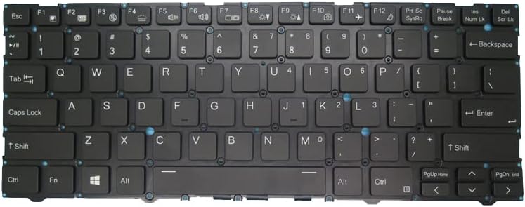 Laptop Klavye Santech LV6 İngilizce ABD Siyah Çerçeve Olmadan Yeni