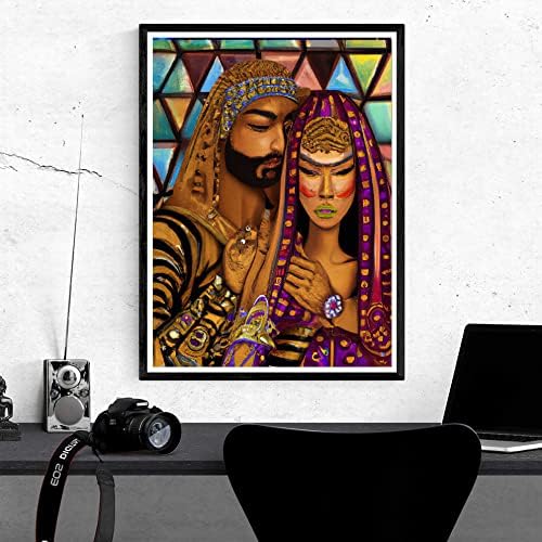 Kaliosy 5D Elmas Boyama Numarası Kitleri tarafından Siyah Afrika, boya ile Diamonds Sanat Afrika Erkekler ve Kadınlar