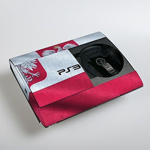 Sony Playstation 3 Superslim tasarım Cilt Polonya bayrağı çıkartma Playstation 3 Superslim için
