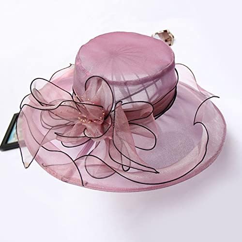 BCDlily kadın Derby Kilise Elbise Cloche Şapka Gelin Düğün Fascinators Şapkalar Tee Parti Sevimli çiçek saksısı Şapkalar