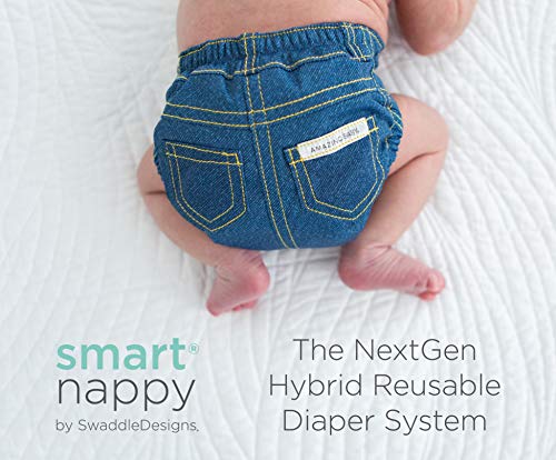 Amazing Baby Hybrid Bebek Bezi Kapağı için SmartNappy Tek Kullanımlık Ekler, Ekstra Emici, Plastik Astar Yok, Boyut