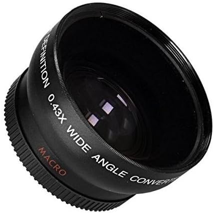 Geniş açı .43x Dönüşüm Lens Makro Yakın Çekim Eki ile Sony Alpha a6500, a6300, a6000, a5000, a5100-Nİkon 1 AW1, J1,