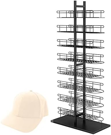 zktoermn Bağlantısız şapka rafı Standı, Metal Perakende Şapka teşhir standı beyzbol şapkası Raf Şapka Organizatör
