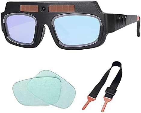 WATMZOLC Güvenlik kaynak Gözlüğü, Otomatik Kararan kaynak gözlüğü Kask Maskesi Anti-Sis ve Parlama Önleyici Lensler