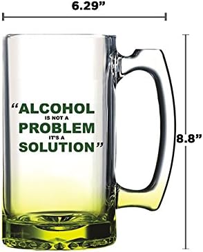 SADECE FUNKY Breaking Bad Alkol Bir Sorun Değil, Bir Çözüm Cam Bira Bardağı