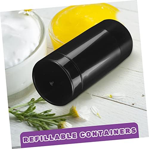 DOITOOL Şişe Dağıtıcı 12 adet Deodorant Siyah Balsam Dolum Bakım Sopa Kiti Doldurulabilir - up Tüpler Ruj tüpü Işçiliği