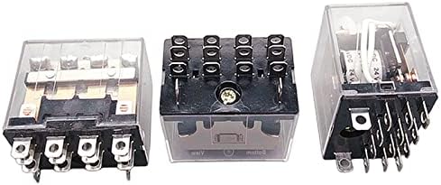 PIKIS Elektromanyetik Ara Röle HH64P Mini Röle 14Pin AC10A 250V LED DC12/24 V AC220V Gümüş Kontaklar 1 Adet (Boyut: