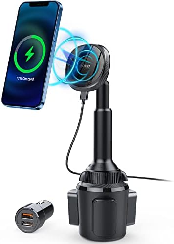 OQTIQ MagSafe Bardak Tutucu için Manyetik Kablosuz Araç Şarj Cihazı Araç Telefonu Montaj Şarj Cihazı Soğutma Fanı